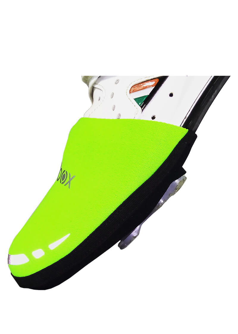 Neoprenový cyklistický návlek cyklobota silniční neongreen